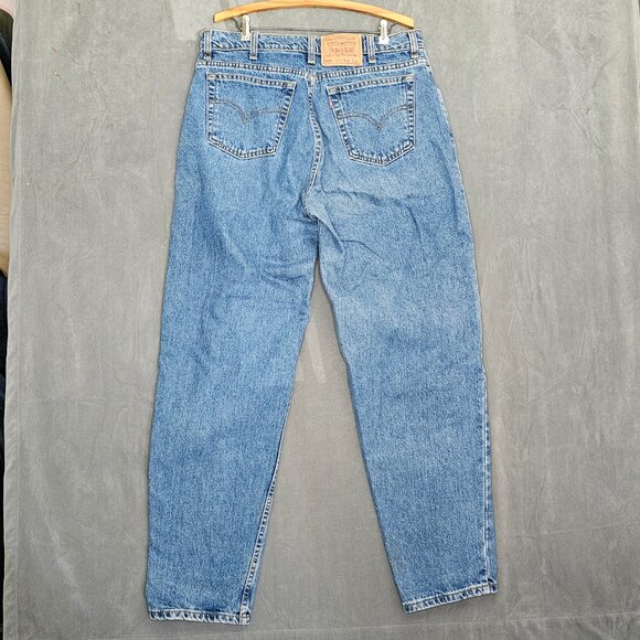 1991 Vintage Levis 560 Jeans Mens 34 x 32 Loose Fit Tapered Leg Blue Denim A3-34 - Picture 3 of 5